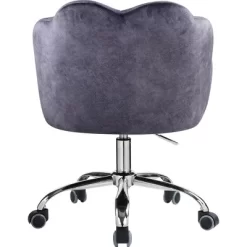 Simple Relax Office Chair In Dark Gray Velvet And Chrome -Luxe Living Interiors Shop GUEST 6b090c73 863e 49d3 9be2 68cbf2417a69