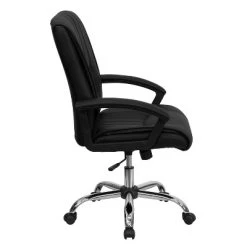 Flash Furniture Mid-Back Black LeatherSoft Swivel Manager's Office Chair With Arms -Luxe Living Interiors Shop GUEST 6b2558ed 683e 4a4e a9f2 78f6e18970dc