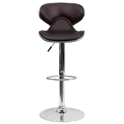 Emma And Oliver Contemporary Cozy Mid-Back Vinyl Adjustable Height Barstool 23 Emma And Oliver Contemporary Cozy Mid-Back Vinyl Adjustable Height Barstool -Luxe Living Interiors Shop GUEST 6c457927 db62 4ffa a43d 64ed09c24d1a
