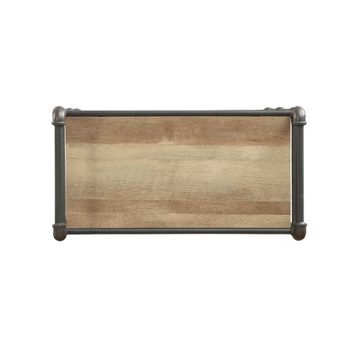 Itzel Bookcase Antique Oak/Sandy Gray - Acme Furniture 6 Itzel Bookcase Antique Oak/Sandy Gray - Acme Furniture - Image 4