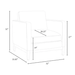 Woodland Hills Wood Base Chair Light Gray - Threshold™ Designed With Studio McGee -Luxe Living Interiors Shop GUEST 6e8f4d51 943c 49ba 9657 ccd0dc5a9fa7