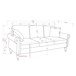 Evok Contemporary Chenille Upholstered Sofa - MiBasics -Luxe Living Interiors Shop GUEST 6e928a84 da55 403e 85b5 15b930c2c731