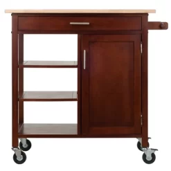 Marissa Kitchen Cart Walnut - Winsome -Luxe Living Interiors Shop GUEST 6f193100 a364 411a 86d0 c1d2984a2bb2