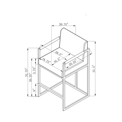 Bertrand Counter Height Barstool - Chic Home Design 3 Bertrand Counter Height Barstool - Chic Home Design