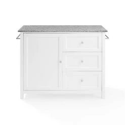 Soren Granite Top Kitchen Island/Cart Gray/White - Crosley -Luxe Living Interiors Shop GUEST 6f630fb7 0cda 4ef9 8830 8253b25ab0e5
