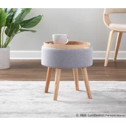 Tray Foot Stool Ottoman - LumiSource -Luxe Living Interiors Shop GUEST 6fdefef8 73b6 4551 9778 88a53298ec53