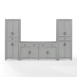 3pc Tara Entertainment Set With Closed Storage Distressed Gray - Crosley 17 3pc Tara Entertainment Set With Closed Storage Distressed Gray - Crosley -Luxe Living Interiors Shop GUEST 701ed3df 544b 4fd6 a6bf ab62fb94099f