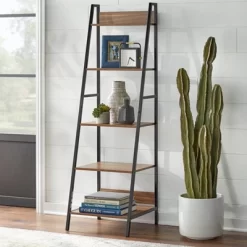 3pc Denton Ladder Desk And Shelf Walnut/Black - Buylateral -Luxe Living Interiors Shop GUEST 70d65bcd 4bee 443e 8fc9 e10407cdd366