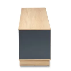 Reed 2 Drawer Wood TV Stand For TVs Up To 75" White/Oak - Baxton Studio -Luxe Living Interiors Shop GUEST 713fc665 e6c6 49c5 94b4 d7bea43efd21