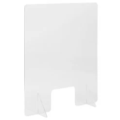 Emma And Oliver Acrylic Free-Standing Register Shield / Sneeze Guard With Pass-Through Opening -Luxe Living Interiors Shop GUEST 721f32ed 8e42 4a64 9a28 cb2ada623115