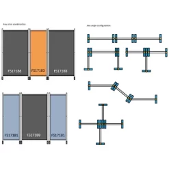 24" Galaxy Ii 2 Panel Room Divider Wide Per Panel - Proman Products -Luxe Living Interiors Shop GUEST 73026798 58f7 4e22 80a9 cfd291906c50