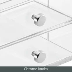 MDesign Plastic Glasses Storage Organizer Box, 3 Drawers -Luxe Living Interiors Shop GUEST 73cc8b60 d391 486e a2fe 2d04a06d2fae