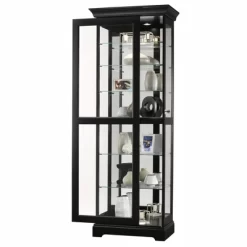 Howard Miller 680578 Howard Miller Martindale Iii Curio Cabinet 680578 Black Satin