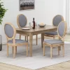 Set Of 4 Phinnaeus French Country Fabric Dining Chairs Light Gray/Natural - Christopher Knight Home -Luxe Living Interiors Shop GUEST 753c6eaa 5c1c 403c 9b7f 2a71e0d5a792