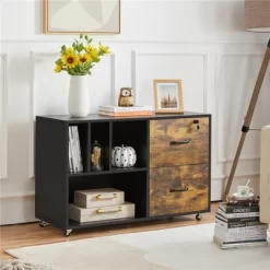 Yaheetech Mobile Letter Size Rolling File Cabinet With Drawers And Storage Shelves For Home Office -Luxe Living Interiors Shop GUEST 760d64aa 52b4 40d9 90bb f969522cd924