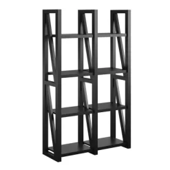 60" Liberty Bookshelf/Room Divider Black - Room & Joy -Luxe Living Interiors Shop GUEST 76886087 3d6f 437c bcc5 62e4a300e056