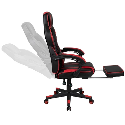 Flash Furniture Gaming Desk With Cup Holder/Headphone Hook & Reclining Back/Arms Gaming Chair With Footrest 9 Flash Furniture Gaming Desk With Cup Holder/Headphone Hook & Reclining Back/Arms Gaming Chair With Footrest - Image 7