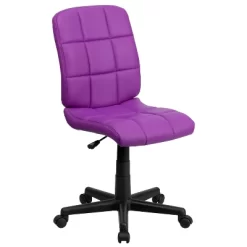 Emma And Oliver Mid-Back Quilted Vinyl Swivel Task Office Chair -Luxe Living Interiors Shop GUEST 775538b1 141f 4b96 923a 5175f382603f