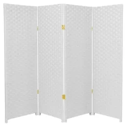 4 Ft. Tall Woven Fiber Room Divider (4 Panels) - Oriental Furniture -Luxe Living Interiors Shop GUEST 775910fe 47c1 4a2d bde0 900d89cf7080