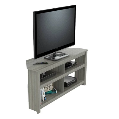 Corner TV Stand For TVs Up To 50" Vibrant Blue - Inval 5 Corner TV Stand For TVs Up To 50" Vibrant Blue - Inval - Image 3