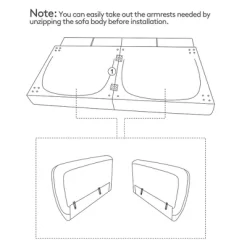 Costway Convertible Futon Sofa Bed PU Adjustable Couch Sleeper W/Wood Legs -Luxe Living Interiors Shop GUEST 7916d9a3 4f84 49f9 b32d f7e7cf1a6a94