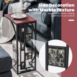 Costway 1PC2 PCS C-Shaped Side Sofa Narrow Snack Table For Living Room Bedroom Small Space -Luxe Living Interiors Shop GUEST 79bac385 a3bd 4cb3 b338 dc96299ba888