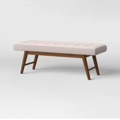 Copan Mid Century Bench Beige - Project 62™ -Luxe Living Interiors Shop GUEST 79d0a4a5 e86e 481f b607 68d5d11ca12b