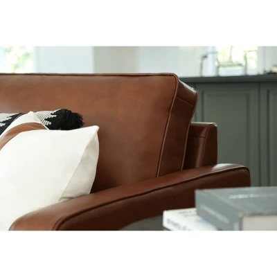 Hobbes Mid-Century Leather Armchair - Abbyson Living 5 Hobbes Mid-Century Leather Armchair - Abbyson Living - Image 3