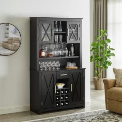 Home Source Jill Zarin Tall Cabinet With Glass Doors -Luxe Living Interiors Shop GUEST 7a17cf16 f882 4249 9ca8 e0edd6c9ab4d