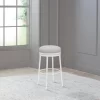 Aubrie Backless 26" Swivel Counter Height Barstool Off White/Silver - Hillsdale Furniture -Luxe Living Interiors Shop GUEST 7a3c6b8e 7a9f 4db1 b657 10ae5ac81380
