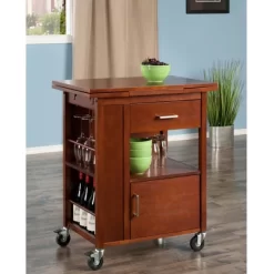 Gregory Kitchen Cart Walnut - Winsome -Luxe Living Interiors Shop GUEST 7ae22f9b 3ffc 4df9 a717 337fa5cda534