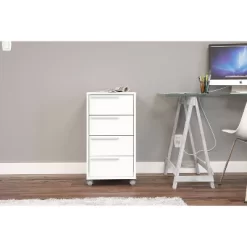 Maia 4 Drawer File Cabinet White - Polifurniture -Luxe Living Interiors Shop GUEST 7b77d29d 56e5 40d5 b524 471574c7ef04