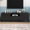 TV Stand For TVs Up To 70" With Adjustable Shelves, 1 Drawer And Open Shelves - ModernLuxe -Luxe Living Interiors Shop GUEST 7c2aa9b0 5501 4915 a6f0 72072ab70d36