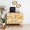 ThirtyOne Illustrations Wildflowers In Turmeric Credenza - Deny Designs