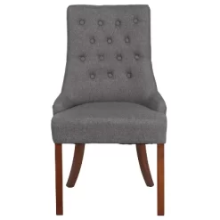 Merrick Lane Lillian Upholstered Tufted Side Accent Chair With Curved Rear Legs -Luxe Living Interiors Shop GUEST 7e55e991 5f72 44bb acd0 3a240df54f5e