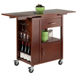 Gregory Kitchen Cart Walnut - Winsome -Luxe Living Interiors Shop GUEST 8055bcf4 16db 4493 8597 e5c83907a9e5