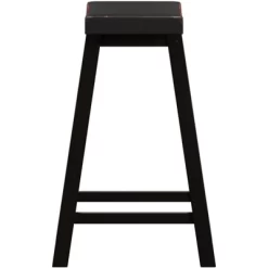 Set Of 2 24" Watkins Saddle Seat Backless Counter Height Barstools - Inspire Q -Luxe Living Interiors Shop GUEST 809a6b54 f897 4d0b a485 9888d8d6d409