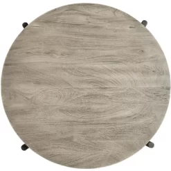 Hekman 24904 Round Side Table Bedford Gray