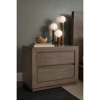 Resto 2 Drawer Nightstand Gray - Abbyson Living 3 Resto 2 Drawer Nightstand Gray - Abbyson Living