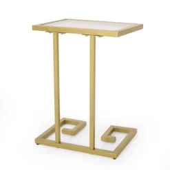 Hickson Modern Glam C Shaped End Table Gold - Christopher Knight Home 12 Hickson Modern Glam C Shaped End Table Gold - Christopher Knight Home -Luxe Living Interiors Shop GUEST 811b2b69 14ba 4546 9c96 4fef0b012cf3