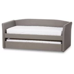 Twin Camino Modern And Contemporary Faux Leather Upholstered Daybed With Guest Trundle Bed - Baxton Studio 14 Twin Camino Modern And Contemporary Faux Leather Upholstered Daybed With Guest Trundle Bed - Baxton Studio -Luxe Living Interiors Shop GUEST 81371f9a 7abc 4186 bdc5 10b187ea8a84