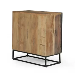 Burdine Handcrafted Boho Wood 3 Drawer Cabinet Natural/Black - Christopher Knight Home -Luxe Living Interiors Shop GUEST 8207197a 0c4e 47f1 8031 f66159ec3fb5