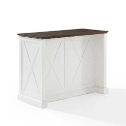 Clifton Kitchen Island Distressed White/Brown - Crosley -Luxe Living Interiors Shop GUEST 82236649 7d49 4b54 bde3 7437993ecd78