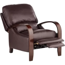 Elm Lane Cooper Cantina Burgundy Faux Leather Recliner Chair Modern Armchair Comfortable Push Manual Reclining Footrest For Bedroom Living Room Home -Luxe Living Interiors Shop GUEST 8223e0b2 43d3 4d95 a336 5db6f5bafcaf