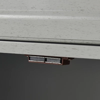 3pc Tara Entertainment Set With Closed Storage Distressed Gray - Crosley 13 3pc Tara Entertainment Set With Closed Storage Distressed Gray - Crosley - Image 11