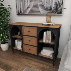 Farmhouse Wood And Metal Cabinet Black - Olivia & May -Luxe Living Interiors Shop GUEST 82bca3d0 3909 4290 920b f344a9a98c1f