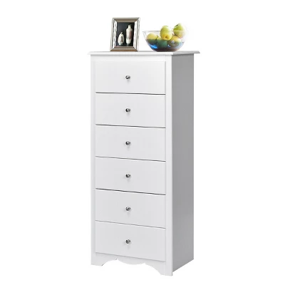 Costway 6 Drawer Chest Dresser Clothes Storage Bedroom Tall Furniture Cabinet 14 Costway 6 Drawer Chest Dresser Clothes Storage Bedroom Tall Furniture Cabinet - Image 12