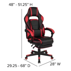 Flash Furniture Gaming Desk With Cup Holder/Headphone Hook/Removable Mousepad Top & Reclining Back/Arms Gaming Chair With Footrest 24 Flash Furniture Gaming Desk With Cup Holder/Headphone Hook/Removable Mousepad Top & Reclining Back/Arms Gaming Chair With Footrest -Luxe Living Interiors Shop GUEST 85c0a57f 2daa 4d84 8304 a03541cb3da3