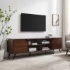Mid-Century Modern Wide Storage TV Stand For TVs Up To 80" - Saracina Home -Luxe Living Interiors Shop GUEST 86cb8670 93b9 43fe 98ad 6a1aa21d2a9b