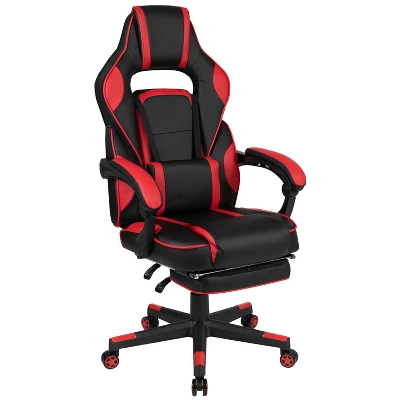 Flash Furniture Gaming Desk With Cup Holder/Headphone Hook/Removable Mousepad Top & Reclining Back/Arms Gaming Chair With Footrest 4 Flash Furniture Gaming Desk With Cup Holder/Headphone Hook/Removable Mousepad Top & Reclining Back/Arms Gaming Chair With Footrest - Image 2